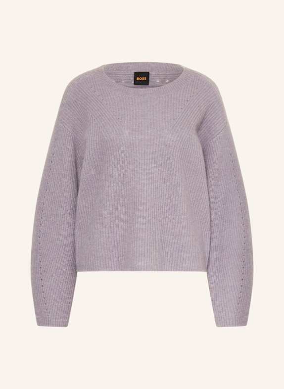 BOSS Pullover FENNE mit Alpaka LILA