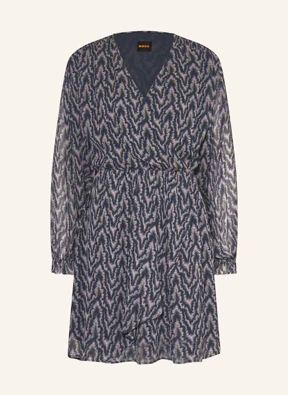 BOSS Kleid DENVY DUNKELBLAU/ HELLLILA/ GRÜN