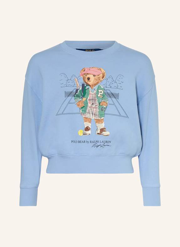 T-Shirt mit Lochstickereien Sweatshirt HELLBLAU