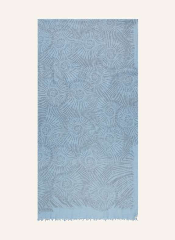 friendly hunting Cashmere-Schal HELLBLAU/ HELLGRAU