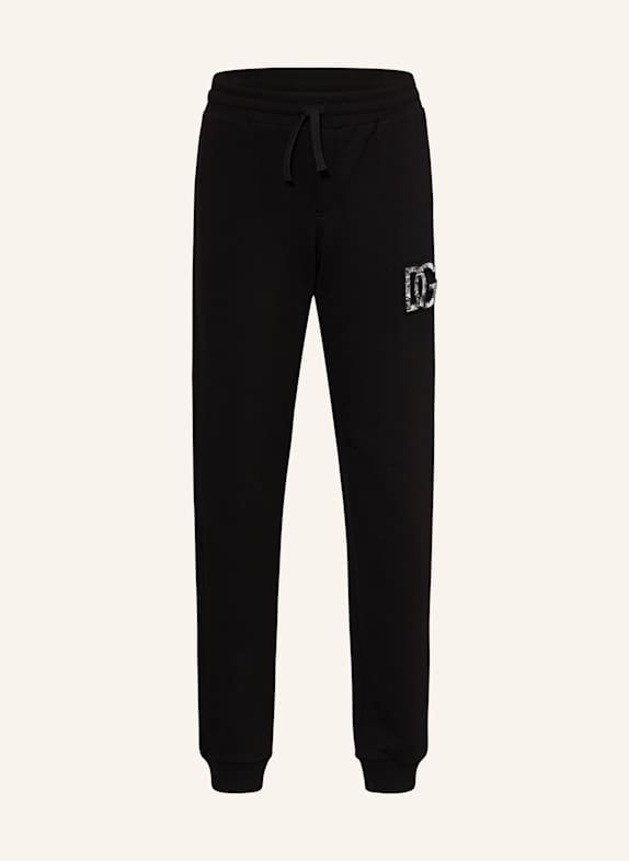 DOLCE & GABBANA Tepláky ČERNÁ