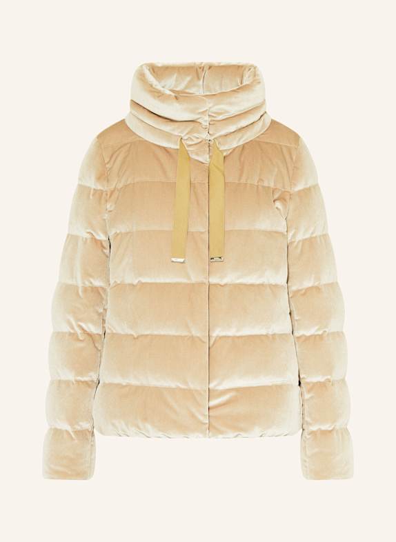 HERNO Daunenjacke aus Samt BEIGE