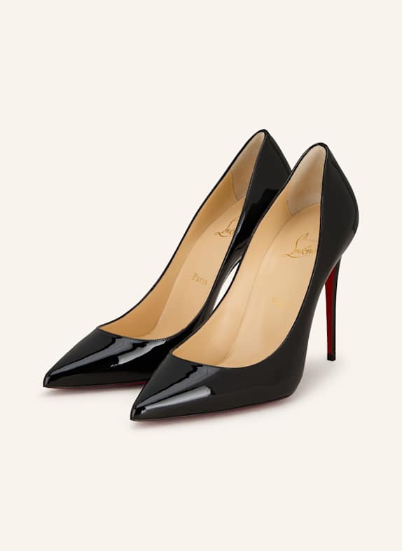 Christian Louboutin Lakované lodičky KATE 100 ČERNÁ