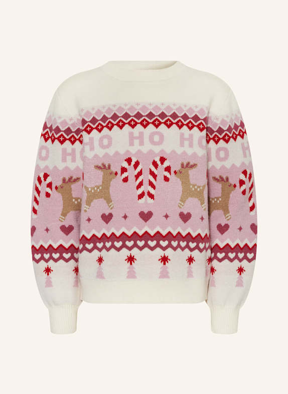 s.Oliver RED Pullover ECRU / ROSA / ALTROSA