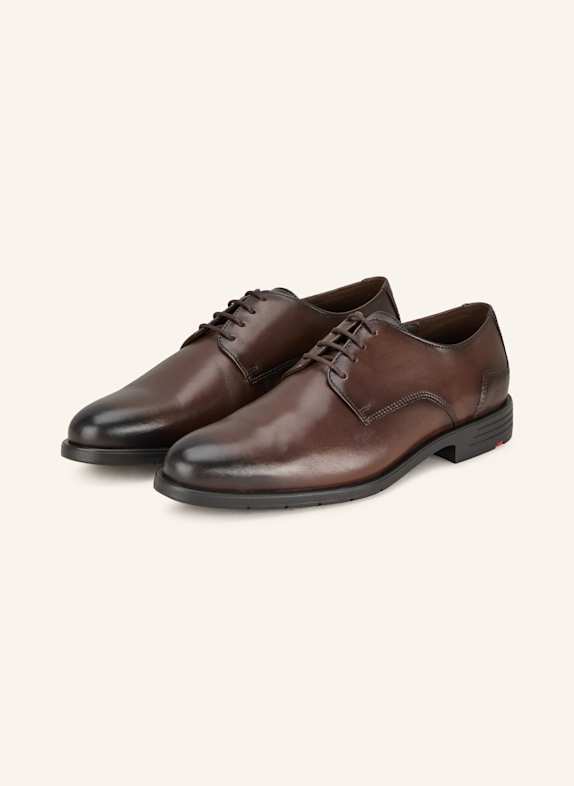 LLOYD Buty sznurowane EEZY 110 CIEMNOBRĄZOWY