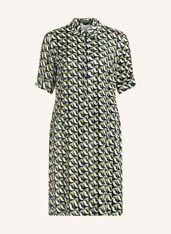 Betty Barclay Hemdblusenkleid DUNKELBLAU/ HELLGRÜN/ WEISS