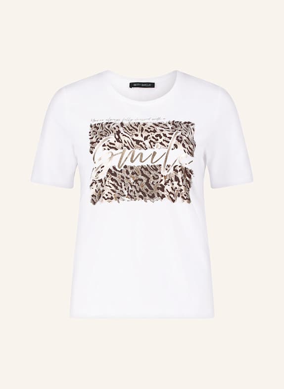 Betty Barclay T-Shirt WEISS/ SCHWARZ/ GOLD