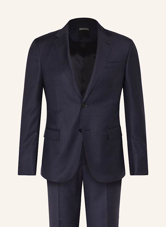 ZEGNA Suit DROP 8 tailored fit 722 Navy Check