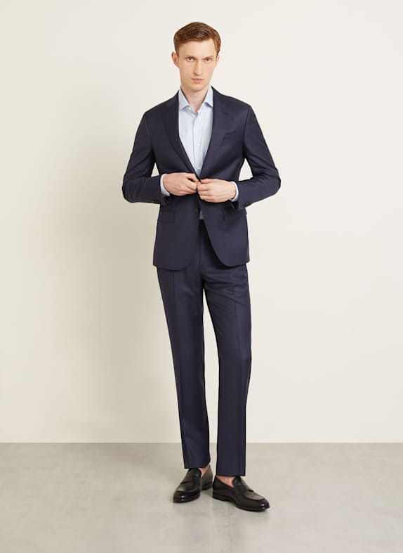 ZEGNA Anzug DROP 8 Tailored Fit 722 Navy Check