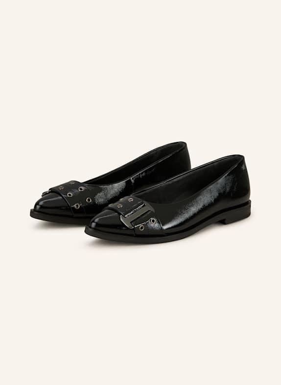 paul green Lackballerinas SCHWARZ