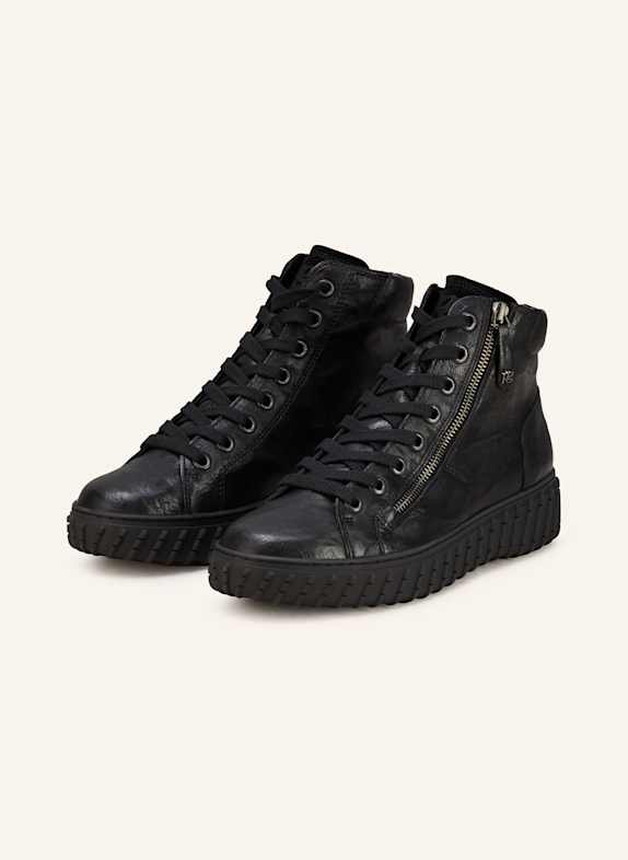 paul green Hightop-Sneaker SCHWARZ