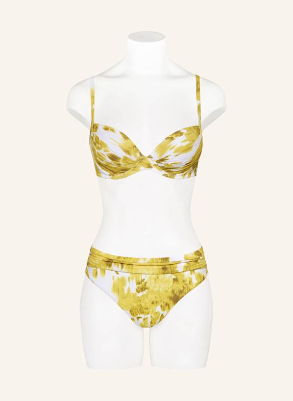 MARYAN MEHLHORN Bh-bikinitop SOFT FOCUS FLORALS GEEL / WIT / GRIJS