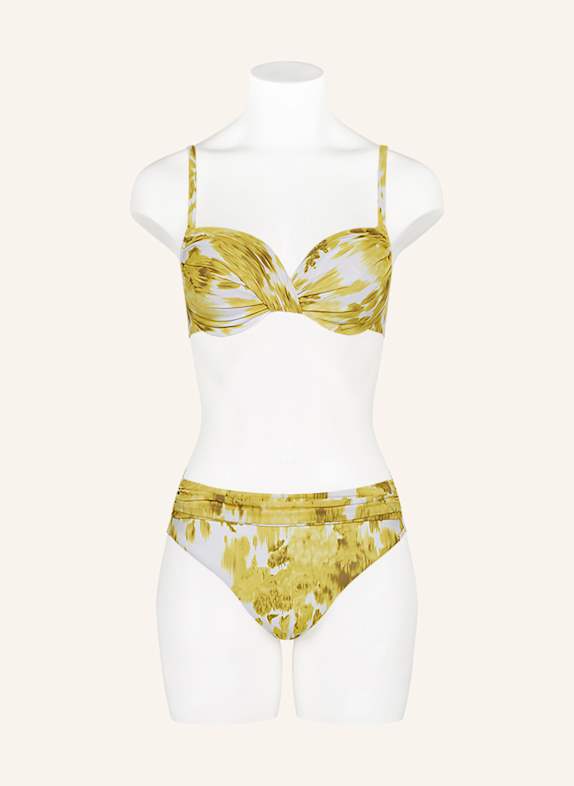 MARYAN MEHLHORN Basic bikinibroekje SOFT FOCUS FLORALS GEEL / WIT / GRIJS