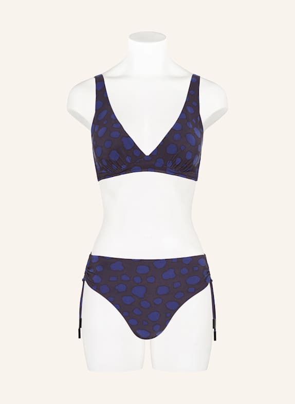 MARYAN MEHLHORN Basic bikinibroekje BLUE DOTS ZWART / BLAUW