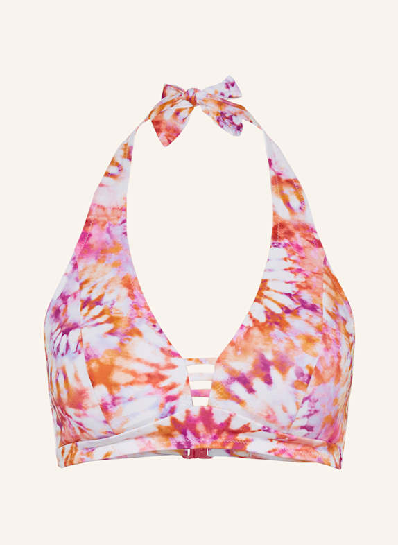 Lidea heritage double face zip jacket WHITE/ ORANGE/ FUCHSIA