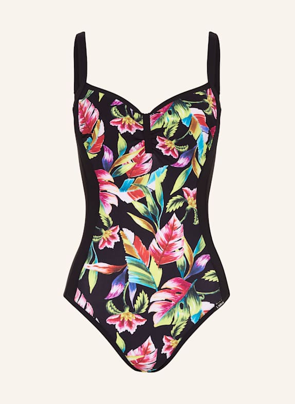 Lidea EXOTIC BLAZE underwired swimsuit BLACK/ YELLOW/ PINK