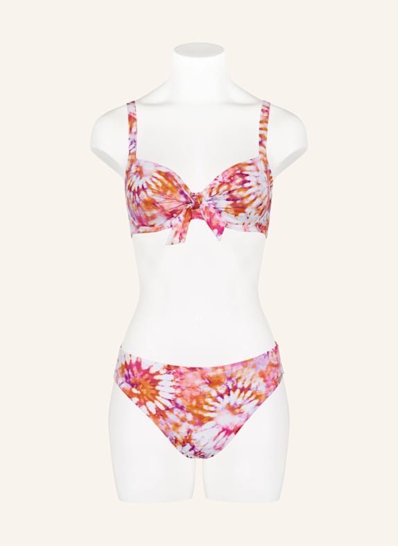Lidea Beugel-bikinitop SUNSET HARMONY WIT / ORANJE / FUCHSIA