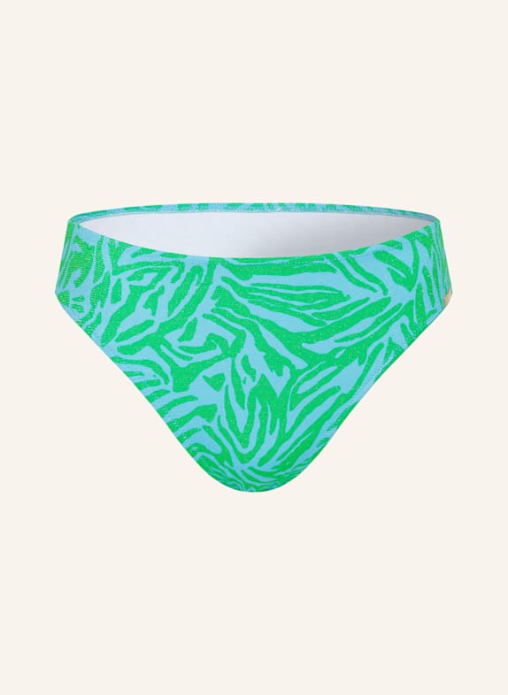 Lidea Basic bikinové kalhotky AQUA MUSE TYRKYSOVÁ/ SVĚTLE ZELENÁ