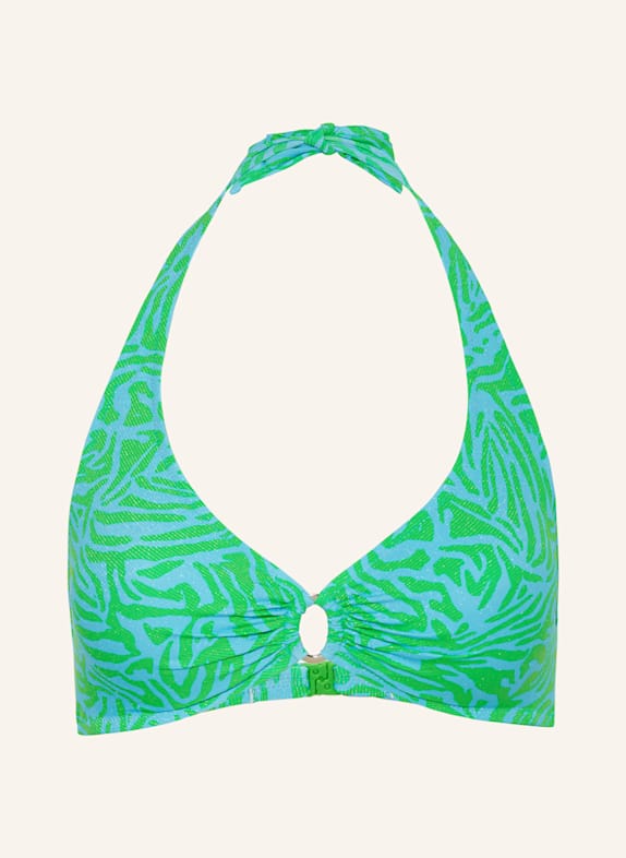 Lidea Neckholder-Bikini-Top AQUA MUSE mit Glitzergarn TÜRKIS/ HELLGRÜN