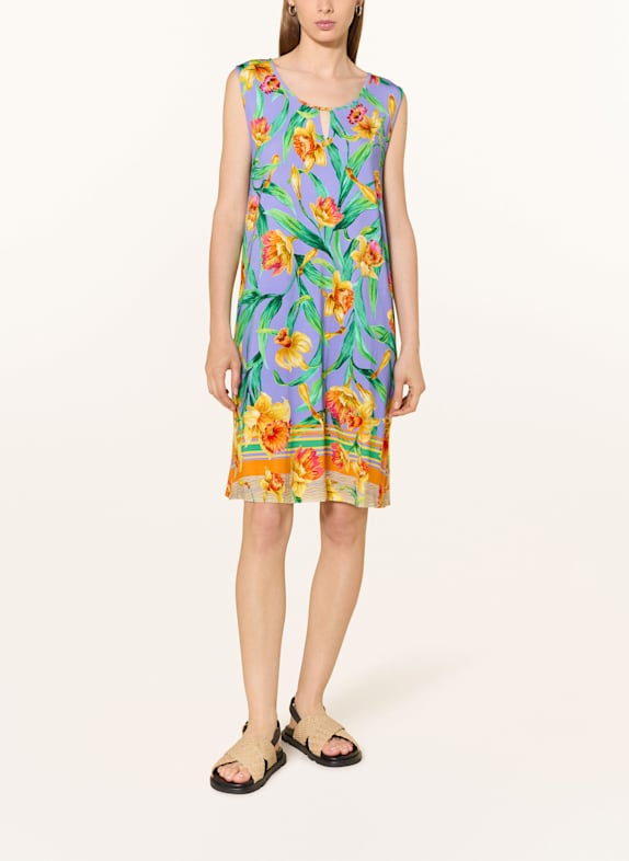 Charmline Strandkleid BOTANIC RADIANCE LILA/ GRÜN/ DUNKELGELB