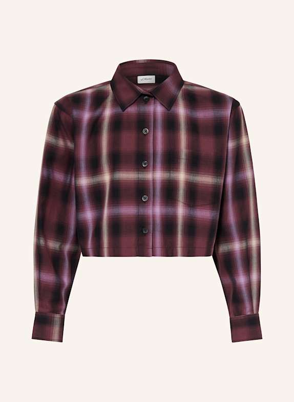 s.Oliver RED Hemdbluse DUNKELLILA / SCHWARZ