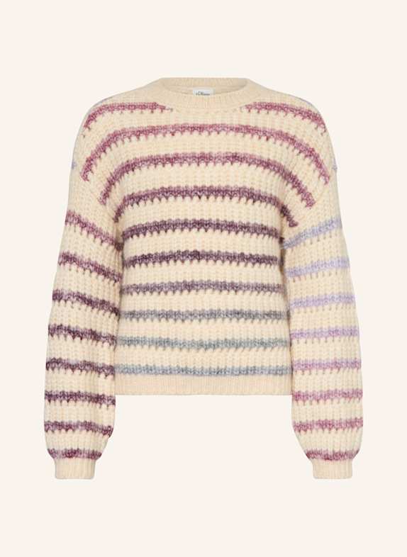 s.Oliver RED Pullover ECRU / FUCHSIA