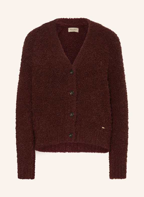 WOOLRICH Strickjacke DUNKELROT