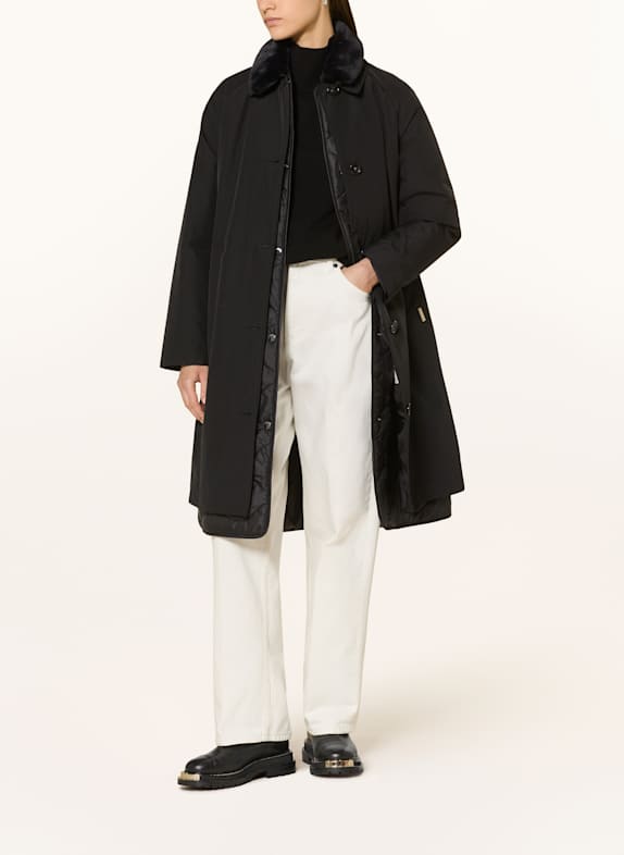 WOOLRICH 2-in-1 coat BLACK