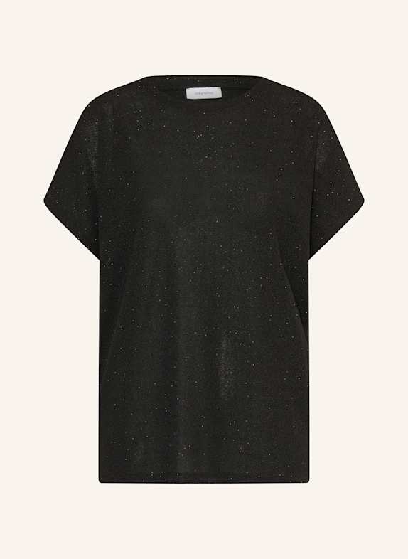 darling harbour T-Shirt mit Glitzergarn BLACK