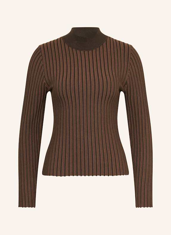 comma Pullover DUNKELBRAUN / BRAUN