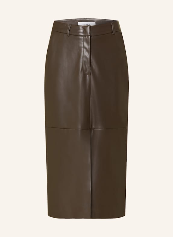 comma Rock in Lederoptik DUNKELBRAUN