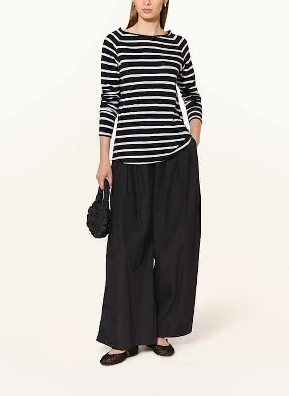 darling harbour Tricou cu mânecă lungă NEGRU/ALB