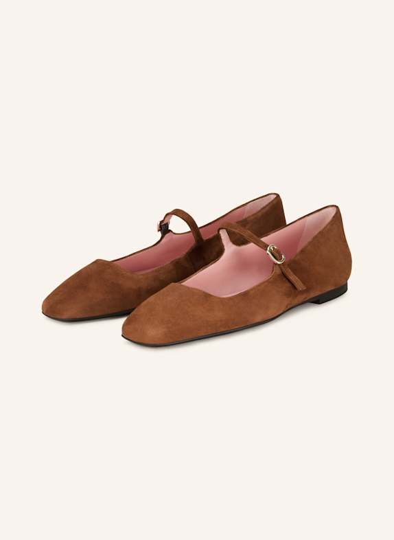 Pretty Ballerinas Mary Jane ballet flats ANGELIS COGNAC