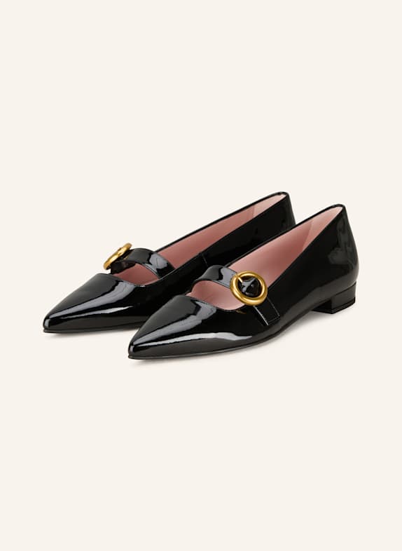 Pretty Ballerinas SHADE patent ballerinas BLACK