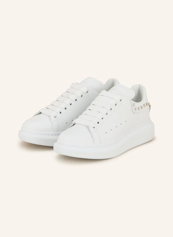McQUEEN Sneakersy s ozdobnými kamínky BÍLÁ