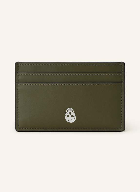 McQUEEN Card case SKULL KHAKI