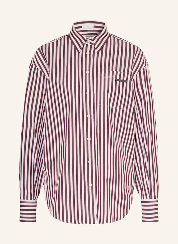 BRUNELLO CUCINELLI Shirt blouse ECRU/ FUCHSIA