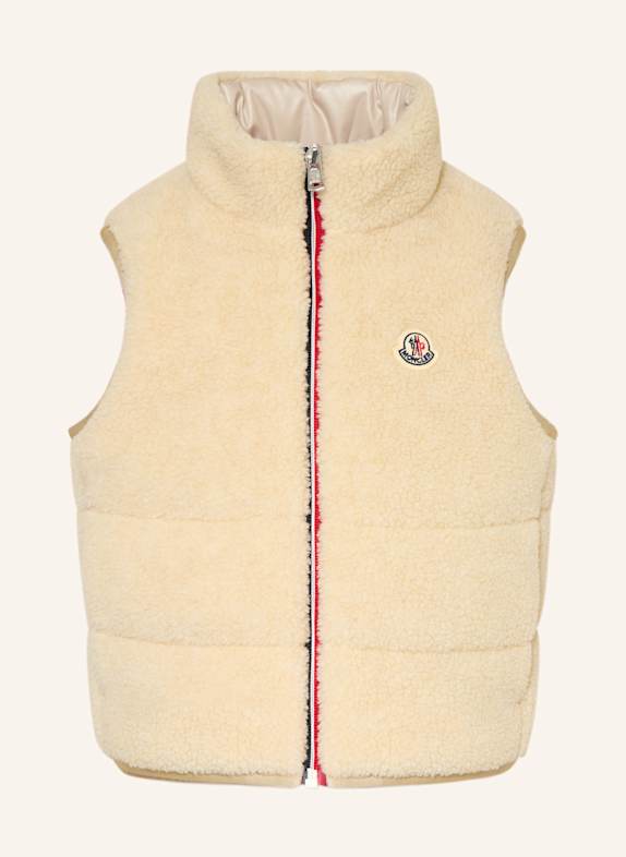 MONCLER enfant Teddyfell-Weste ORIN ECRU
