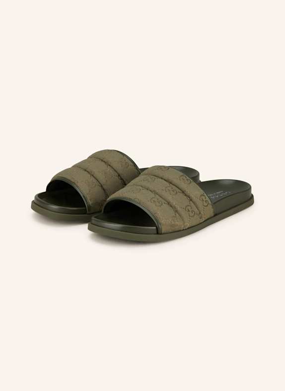 GUCCI Pantoletten OLIV