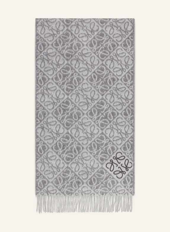 LOEWE Schal GRAU/ WEISS