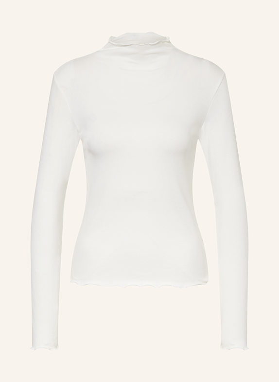 darling harbour Long sleeve shirt with ruffles OFFWHITE