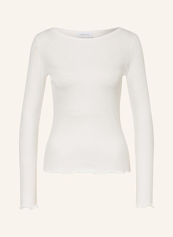 darling harbour Long sleeve shirt with ruffles OFFWHITE