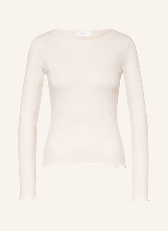 darling harbour Long sleeve shirt with ruffles champanger