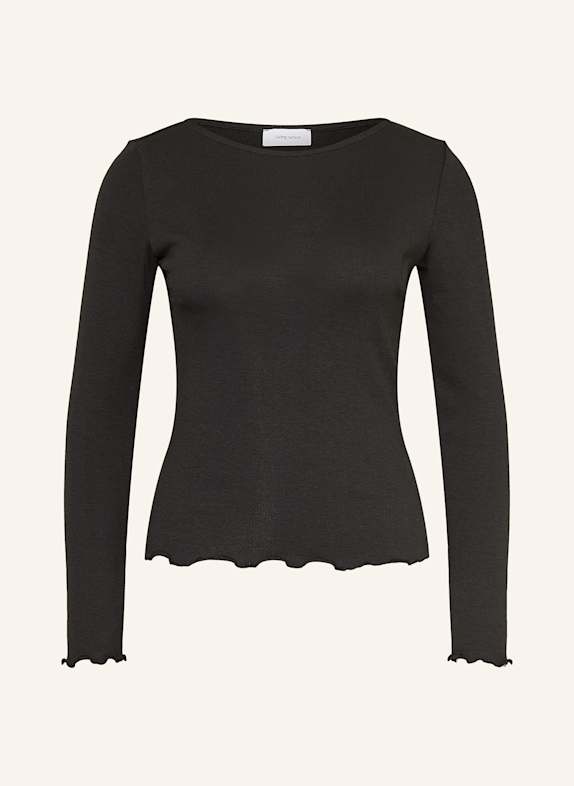 darling harbour Longsleeve mit Rüschen BLACK