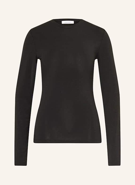 darling harbour Boxy jacket in leather look SCHWARZ SCHWARZ