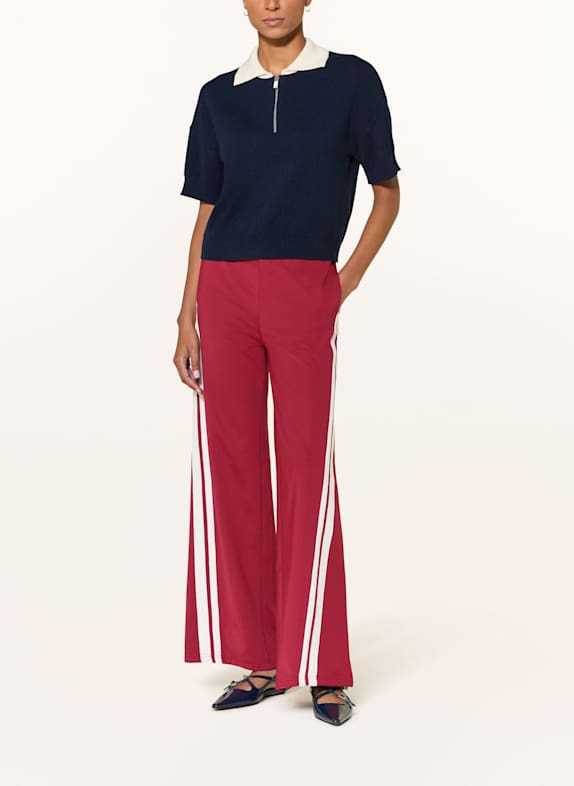 ELIAS RUMELIS Sweatpants PENNI met galonstrepen DONKERROOD