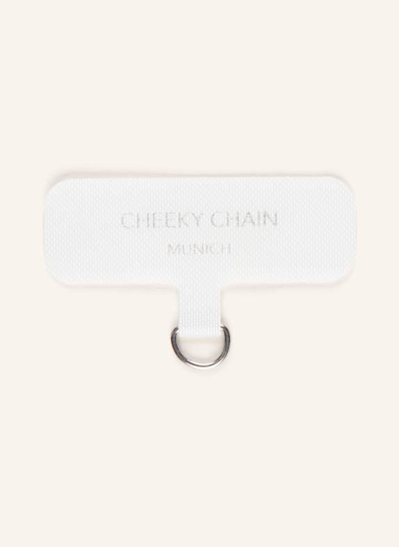 CHEEKY CHAIN MUNICH Smartphone-Inlay WEISS/ SILBER