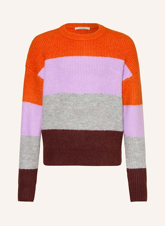 GARCIA Pullover HELLGRAU / HELLLILA / ORANGE