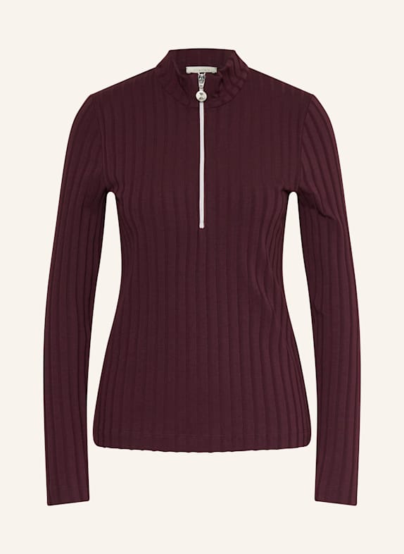 lilienfels Jersey half-zip sweater DARK PURPLE