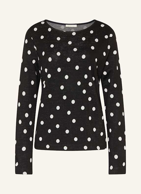 lilienfels Long sleeve shirt BLACK/ ECRU